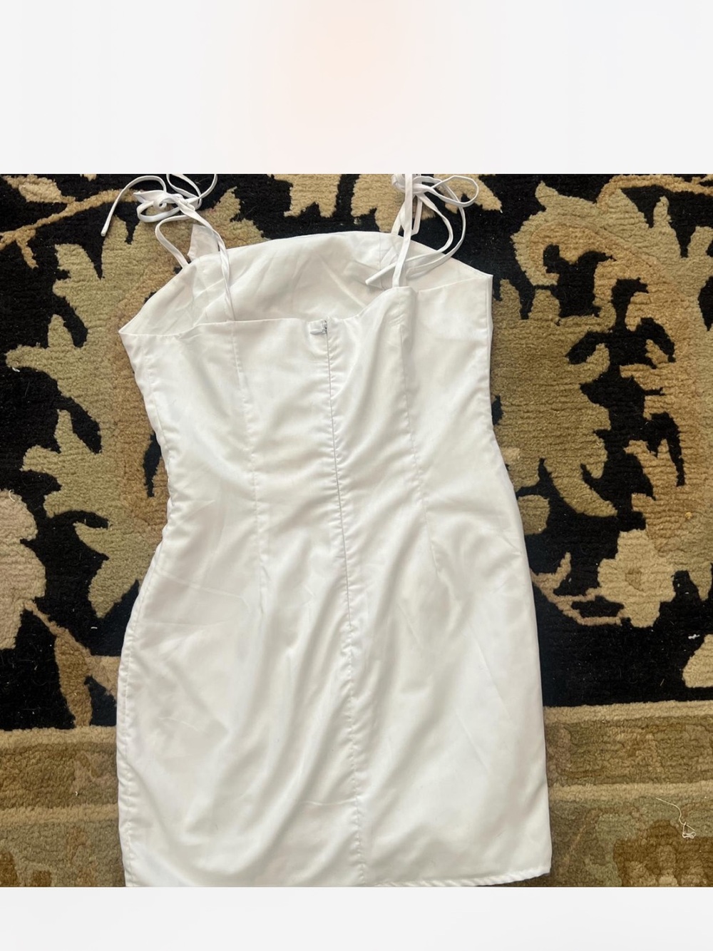 Superdown Pia Ruched Ruffle Dress White - Picture 4 of 6